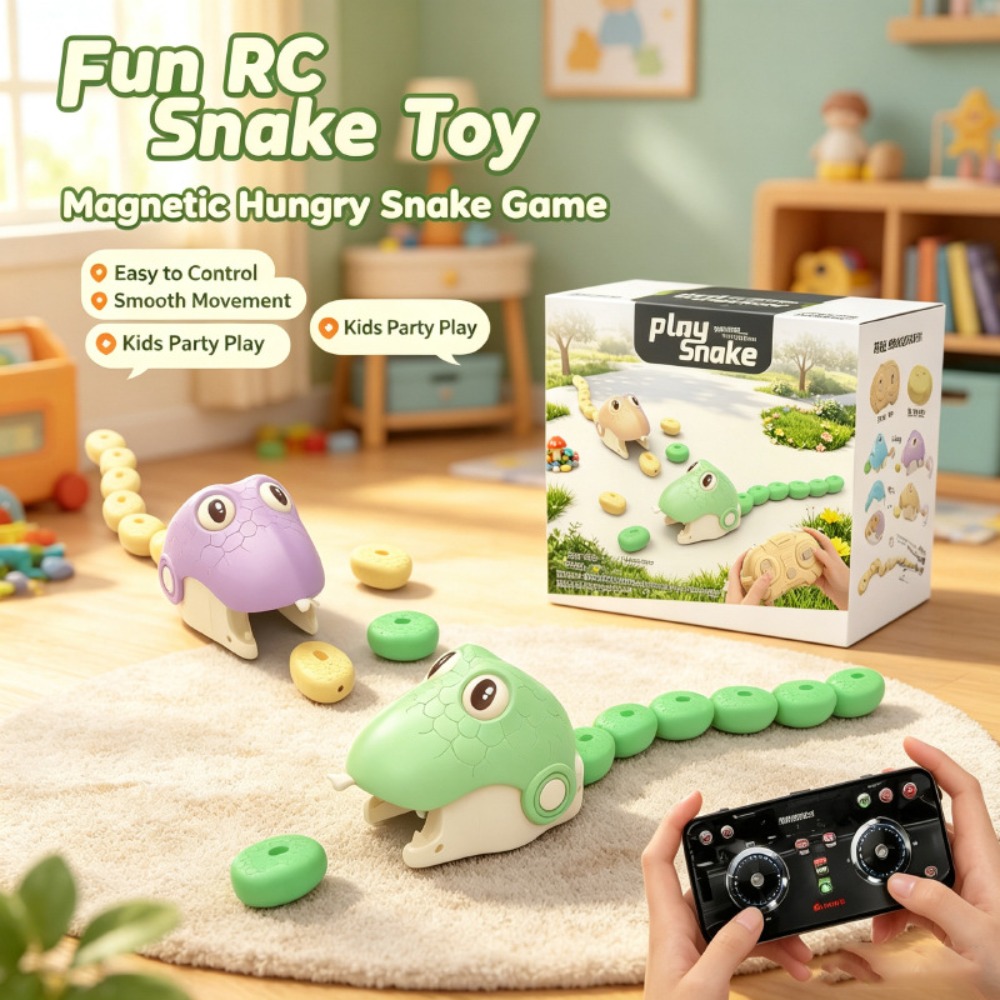 Remote Control Toys - Uzaktan Kumandalı Açgözlü Yılan Manyetik Çekim