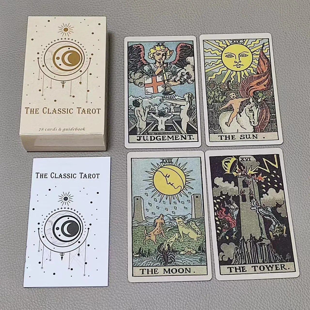 Tarot Cards Deck With Guidebook - 10.3*6cm yeni başlayanlar için rehber kitap