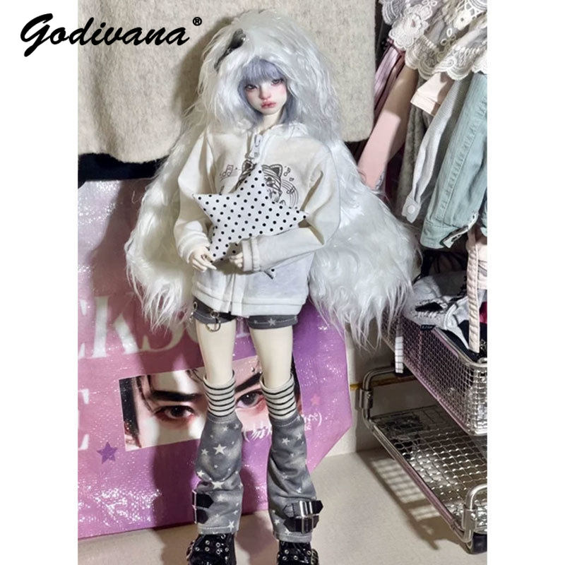 Bjd Doll 1 6 Full Set With Clothes - 1/4 1/6 BJD Bebek Kıyafetleri, İnce