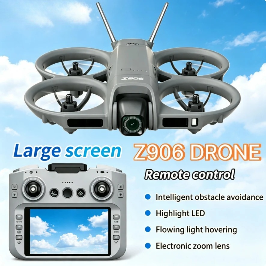 Fpv Brushless Rc Drone 4K - Orijinal Z906 GPS Katlanabilir Drone 8K