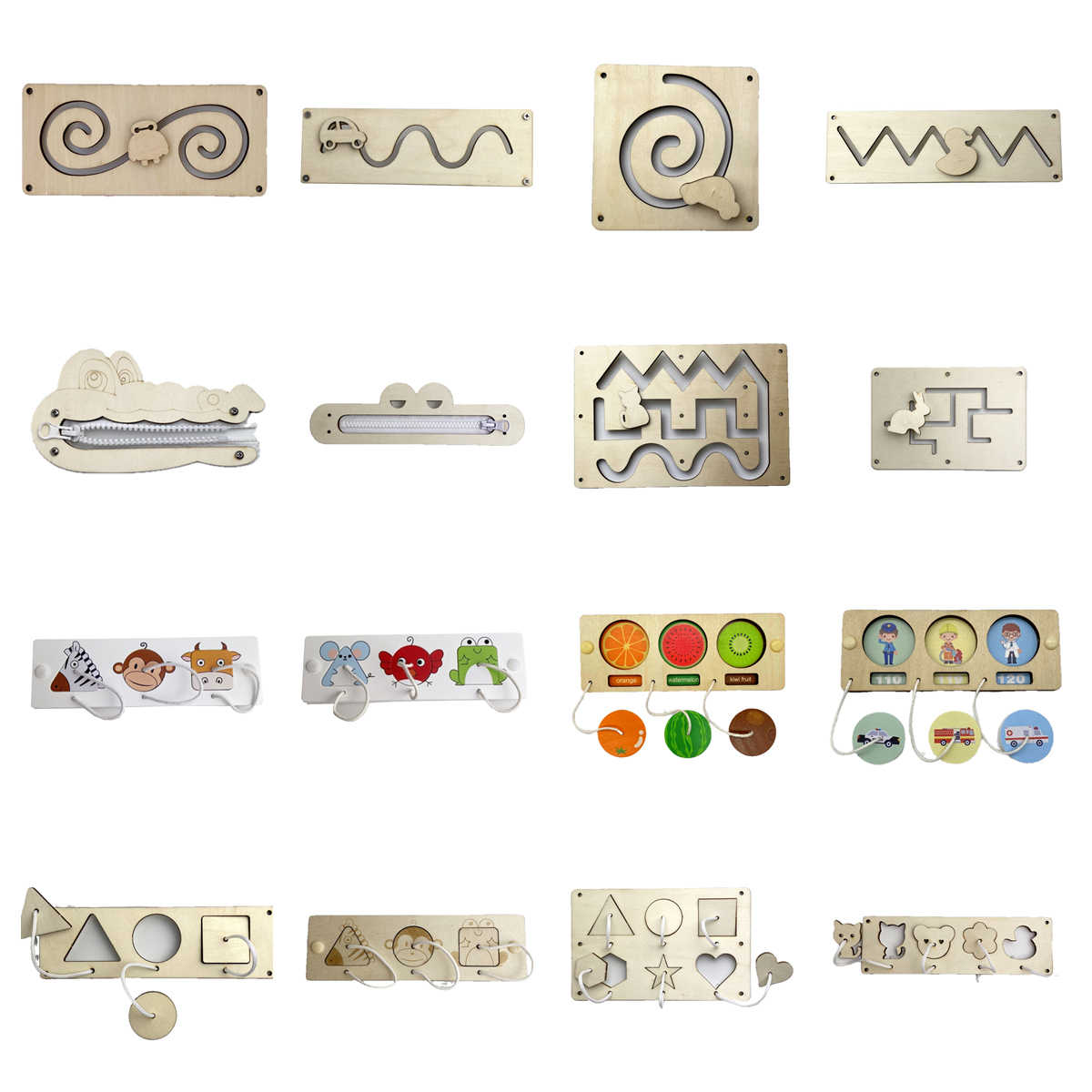 Ev yapımı Montessori materyall - Montessori Wooden Busy Board Toddler incelemesi ve fiyatı