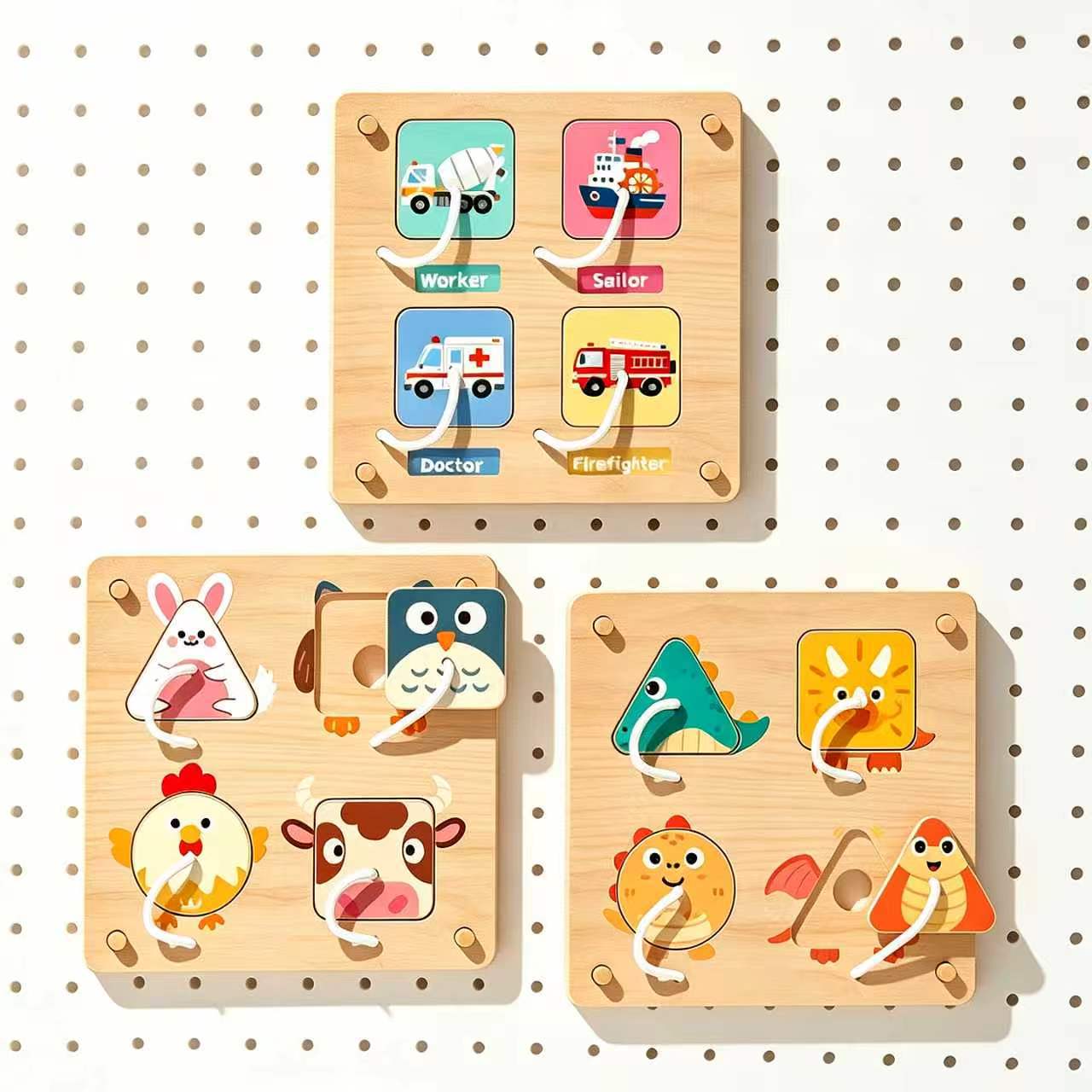 Montessori Ahşap Aktivite Taht - Montessori Wooden Busy Board Toddler incelemesi ve fiyatı