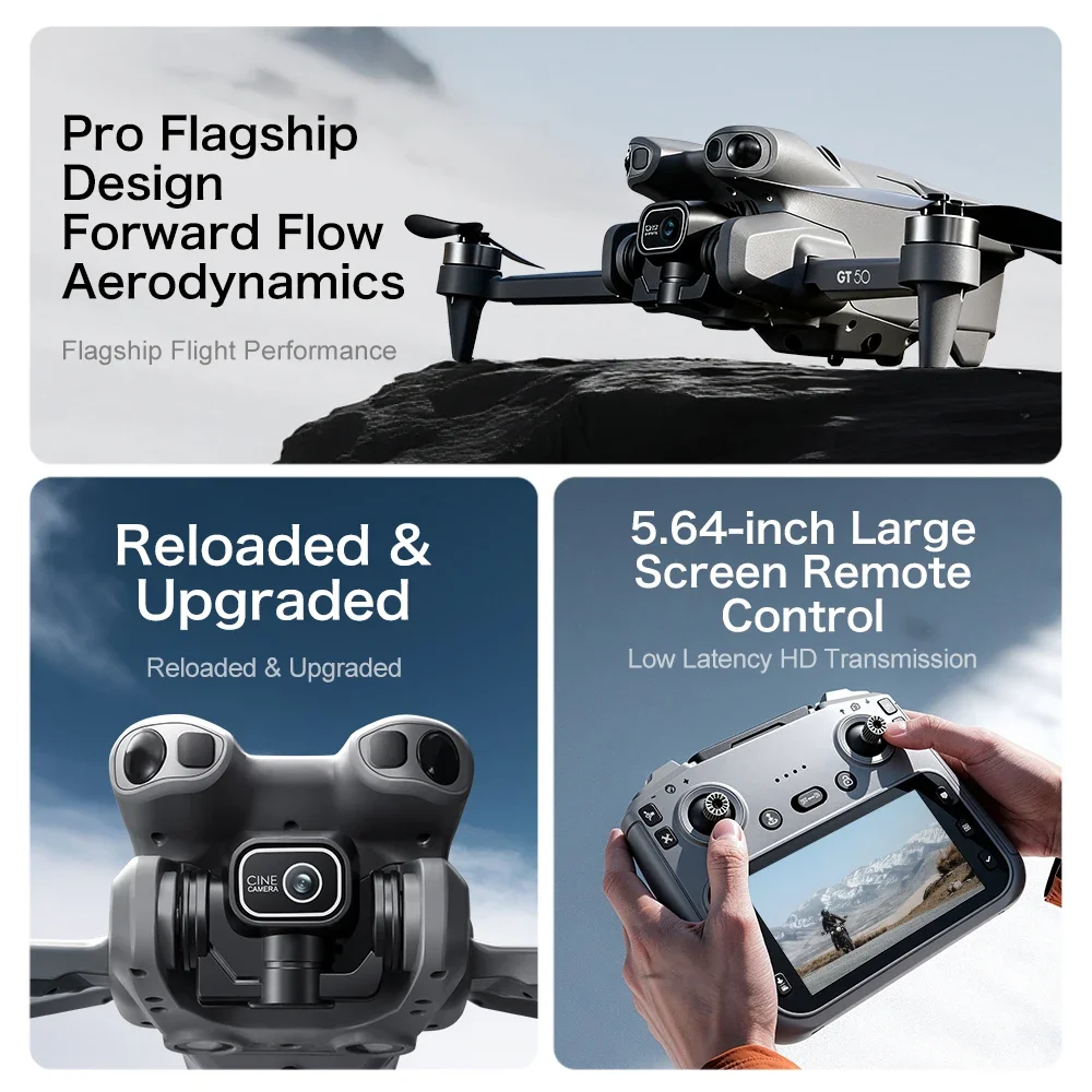 Çift HD Kameraya Sahip GT50 4K - Fpv Brushless Rc Drone 4K incelemesi ve fiyatı