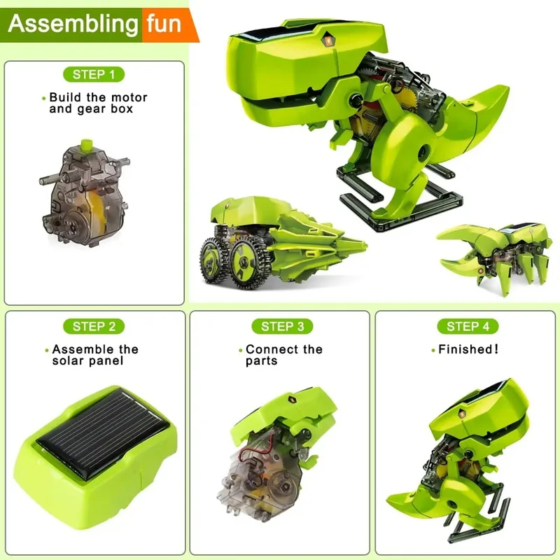 3'ü 1 Arada Güneş Enerjili Rob - Stem Solar Robot Kit For Kids incelemesi ve fiyatı