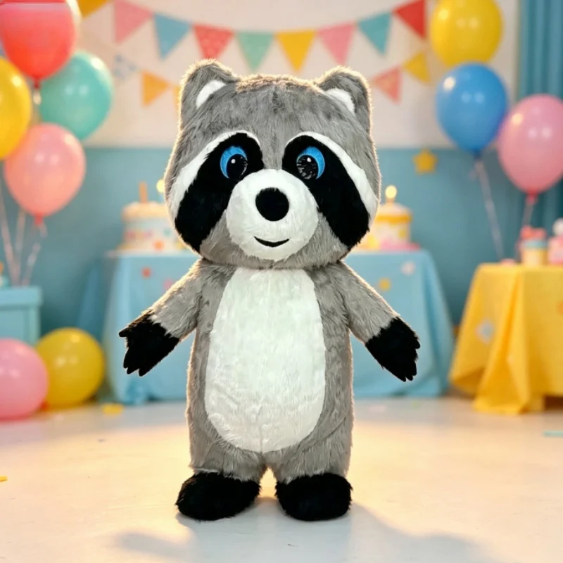 Gri Peluş Şişme Rakun Maskot K - Dolls incelemesi ve fiyatı